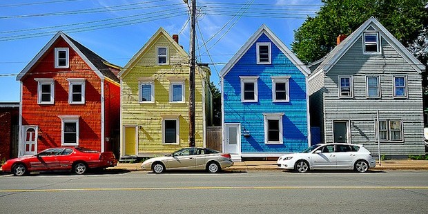 Photo of some Halifax houses by Arlo Bates