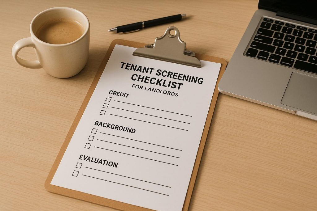 Tenant Screening Checklist for Landlords